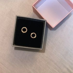 Pandora Sparkling Circle Stud Earrings